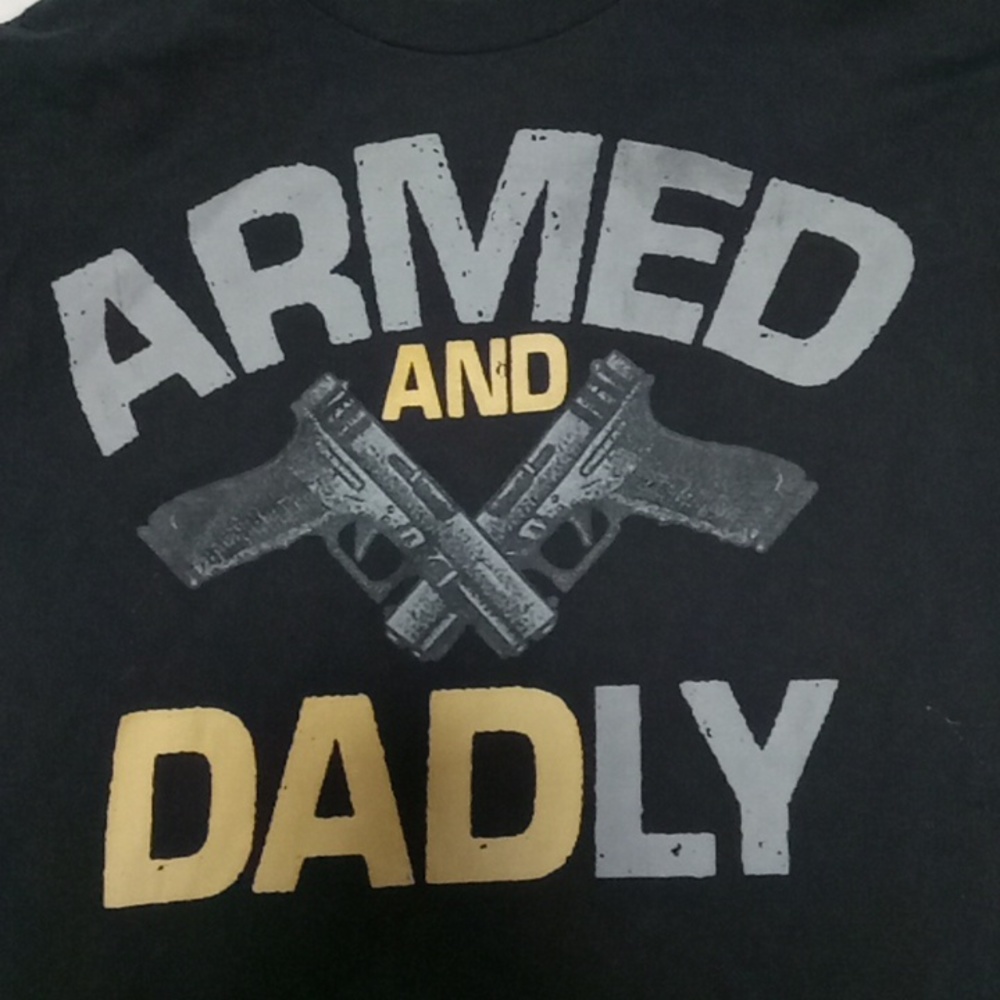 Mens medium armed and dadly shirt